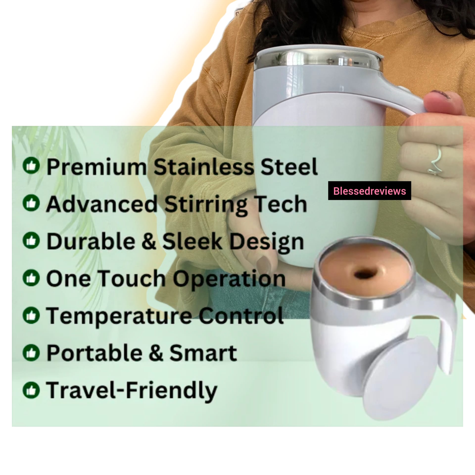 ThermoStorm Self-Stirring Mug Reviews: Your Go-To Cup for Effortless Mixing. 8 ThermoStorm Self-Stirring Mug Reviews